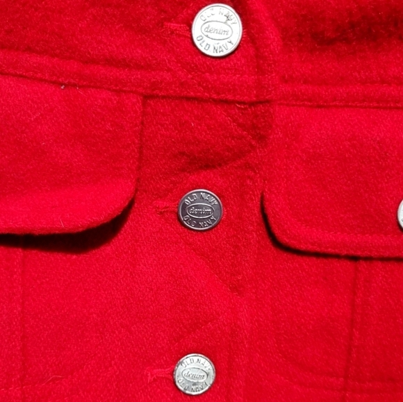 Old Navy Vintage Red Crop Vest Small - Picture 4 of 7